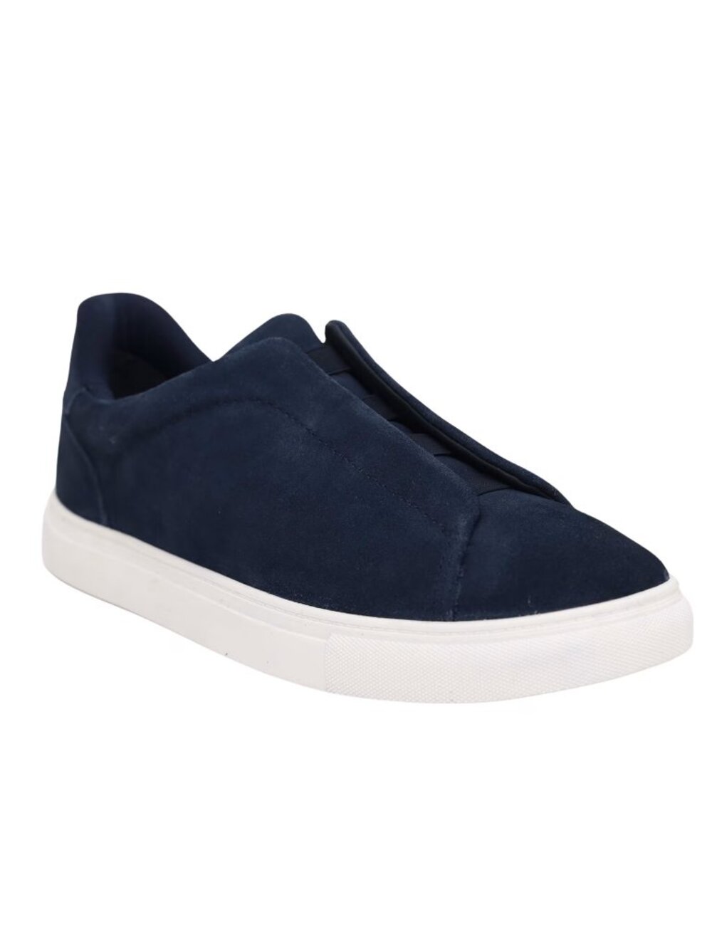 New Men's George Gore Suede Casual Slip-On Shoes Size 10.5 Navy/White